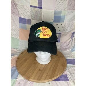 Bass Pro Shops Ball Cap Hat Snapback Baseball Mesh Back Fishing Outdoors Black